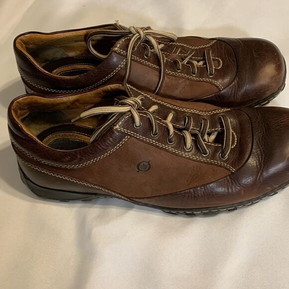 Men’s size 11 lace up oxfords brown & tan - Picture 9 of 10